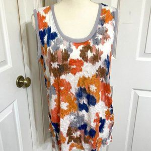 NWT Simply Vera by Vera Wang Crinkle Tank Top